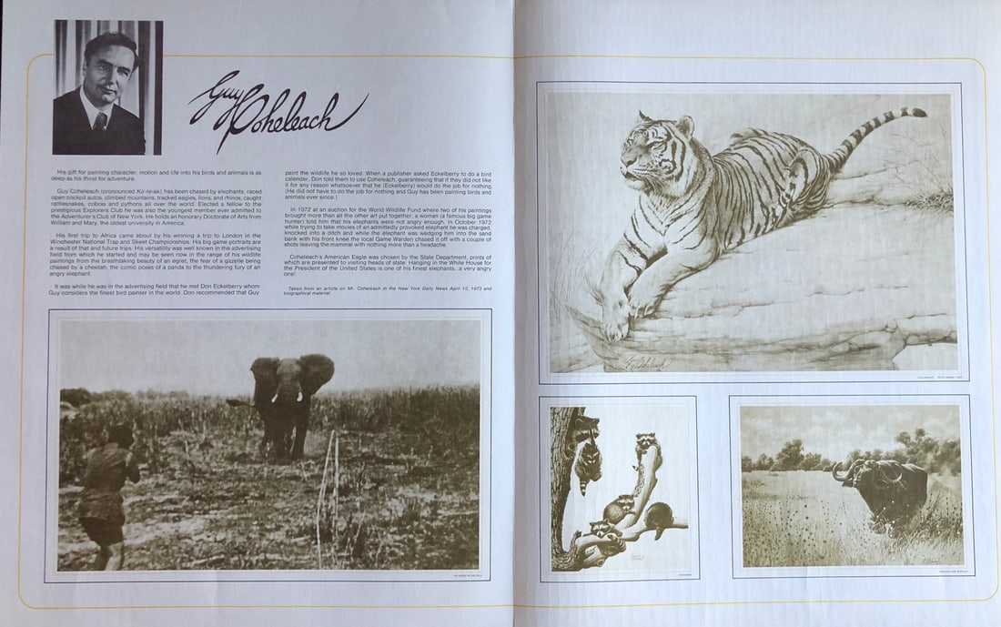 Guy Coheleach "Mountain Stalk" Signed Litho LE - 6