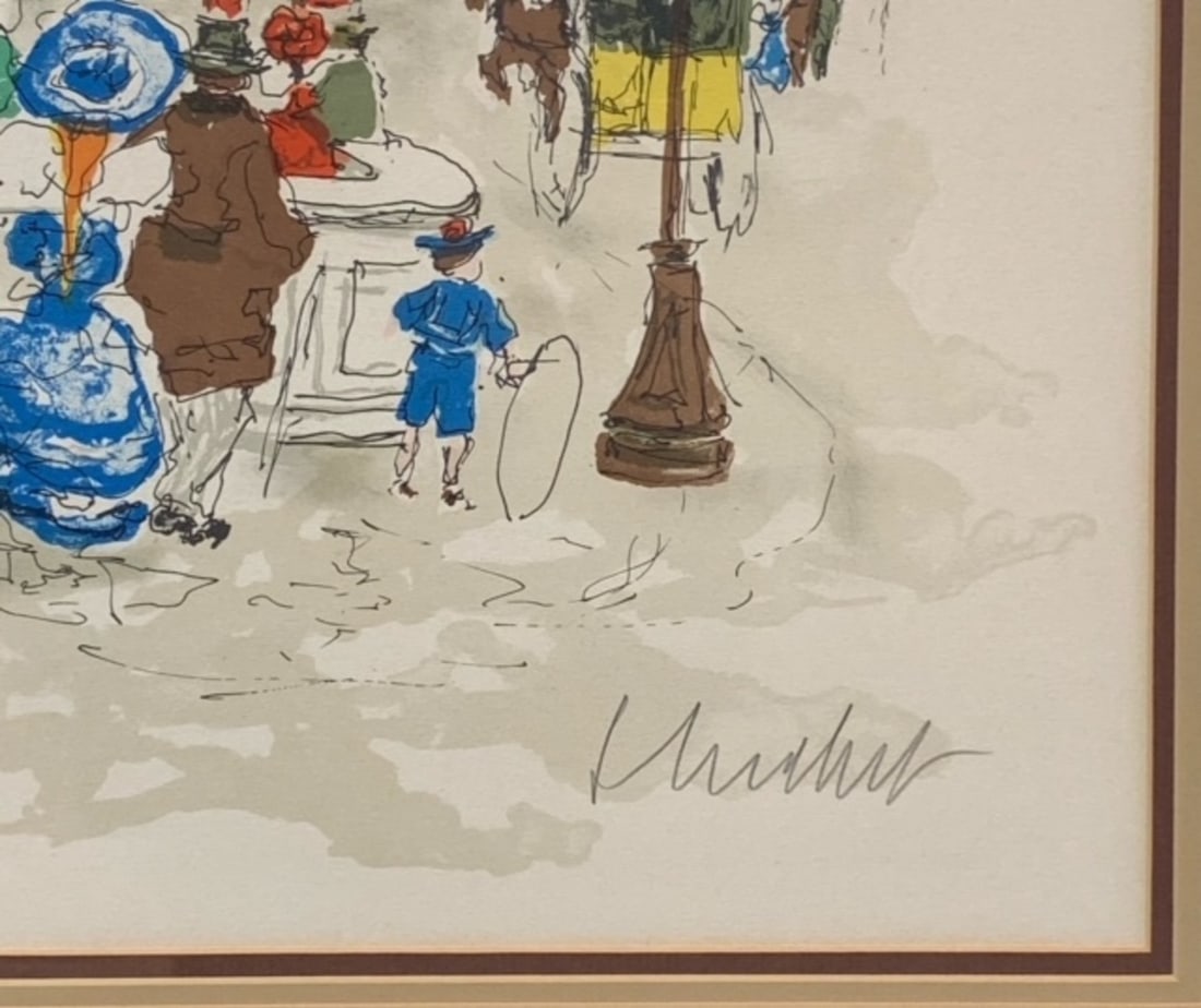 Urbain Houchet "Paris Opera" Signed Lithograph - 2