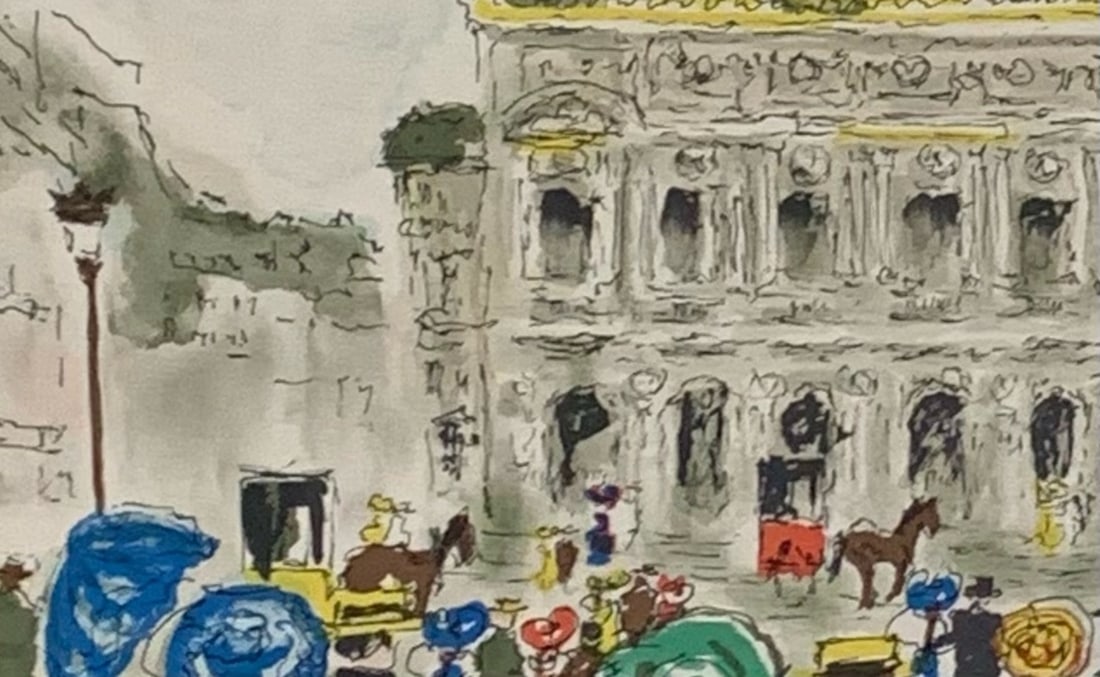 Urbain Houchet "Paris Opera" Signed Lithograph - 3