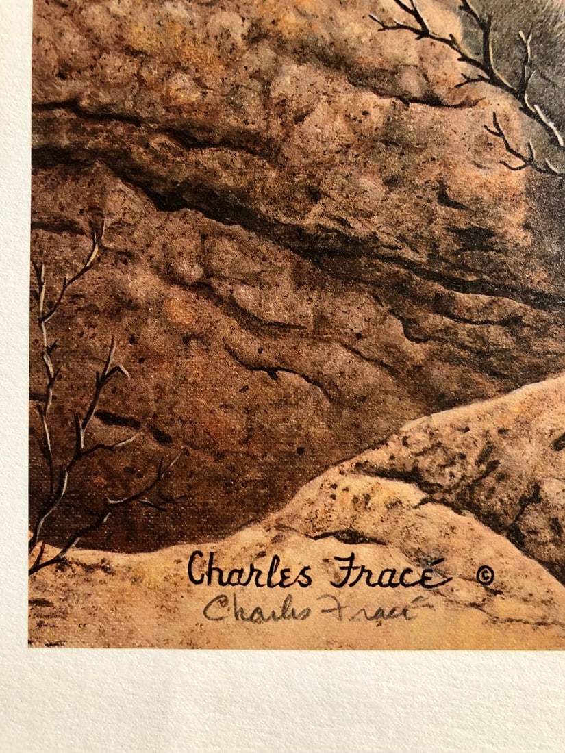 Charles Frace "Cougar" Signed Lithograph LE - 3