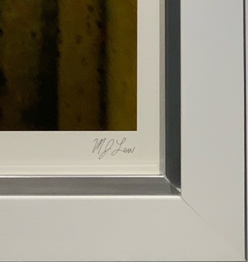 M J Len Abstract Signed Lithograph LE - 3