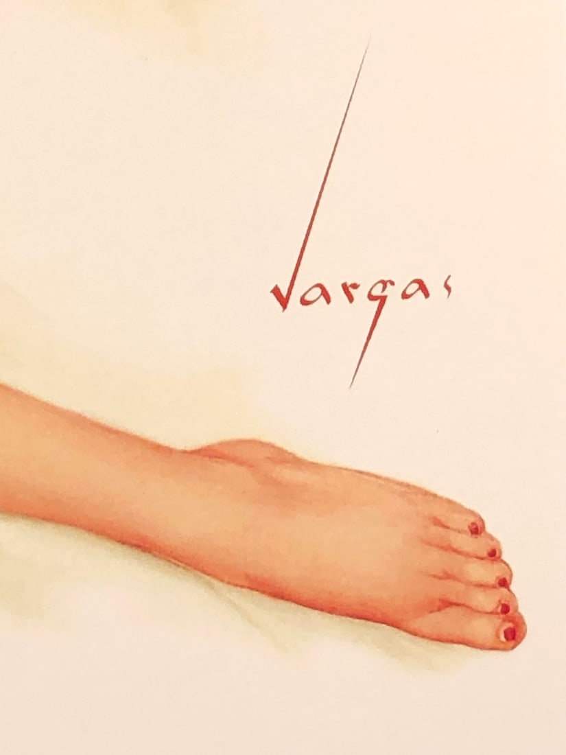 Alberto Vargas "Reclining Bride" Hand-Signed Lithograph (1981) - 3