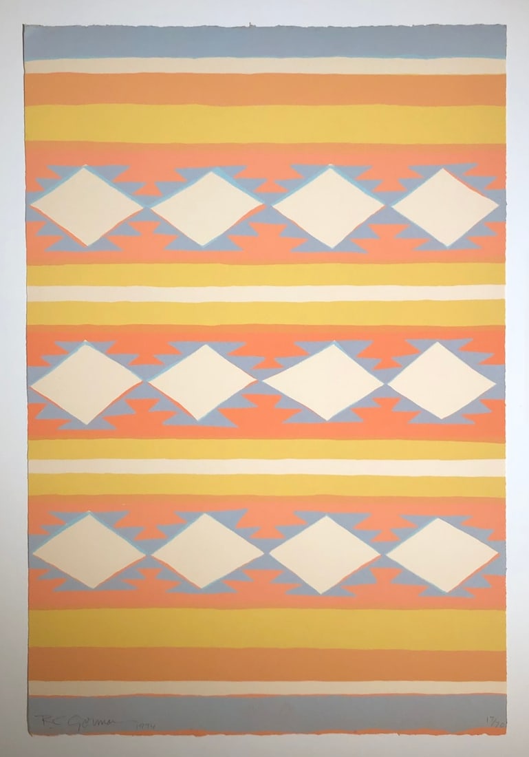 R.C. Gorman "Homage to Spider Woman II" (1974) Signed Original Stone Litho LE (1 of 4)