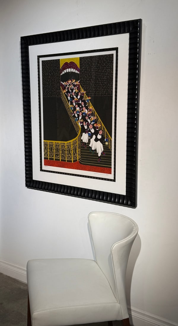 Guy Buffet "Open Wide" Signed Serigraph LE - 5