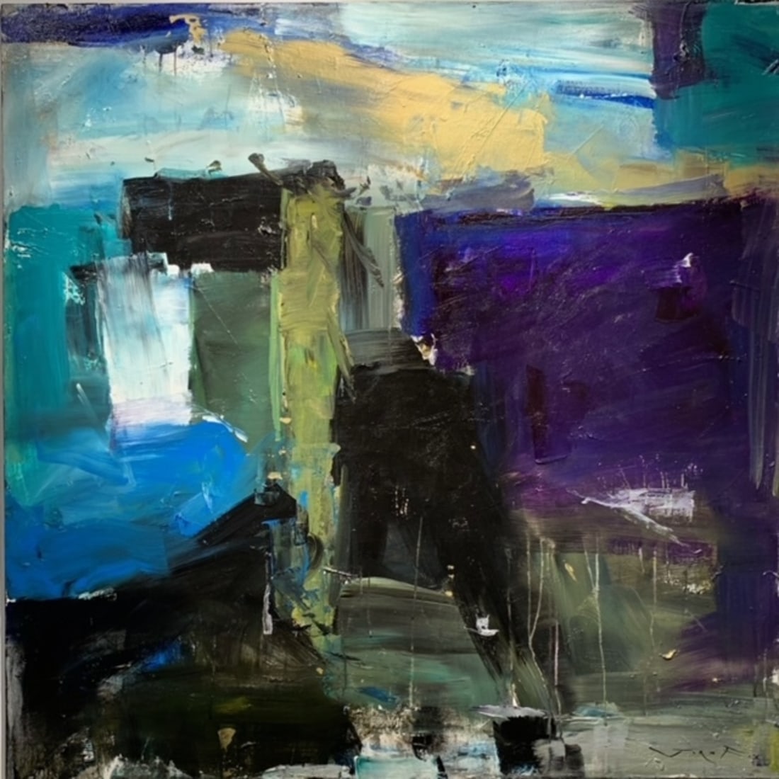 Jorn Fox Abstract Signed Original Oil and Acrylic (1 of 6)