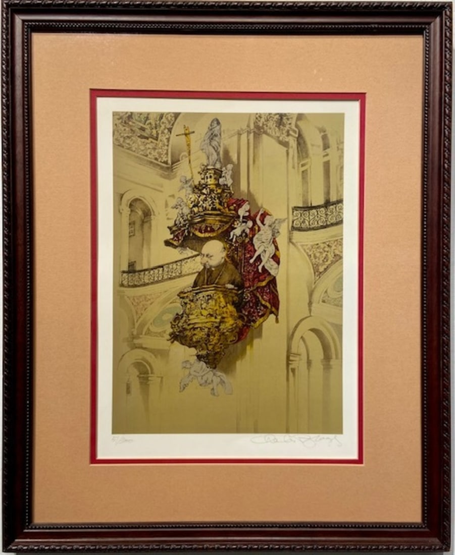Charles Bragg Signed Lithograph LE: Artist: Charles Bragg Title: Charles Bragg Signed Lithograph LE Medium: Lithograph on Paper Limited Edition: 5/300 Art Dimensions: 22.0 x 18.0 x 2.0 inch ARTIST BIO: Charles Lynn Bragg, sculptor,