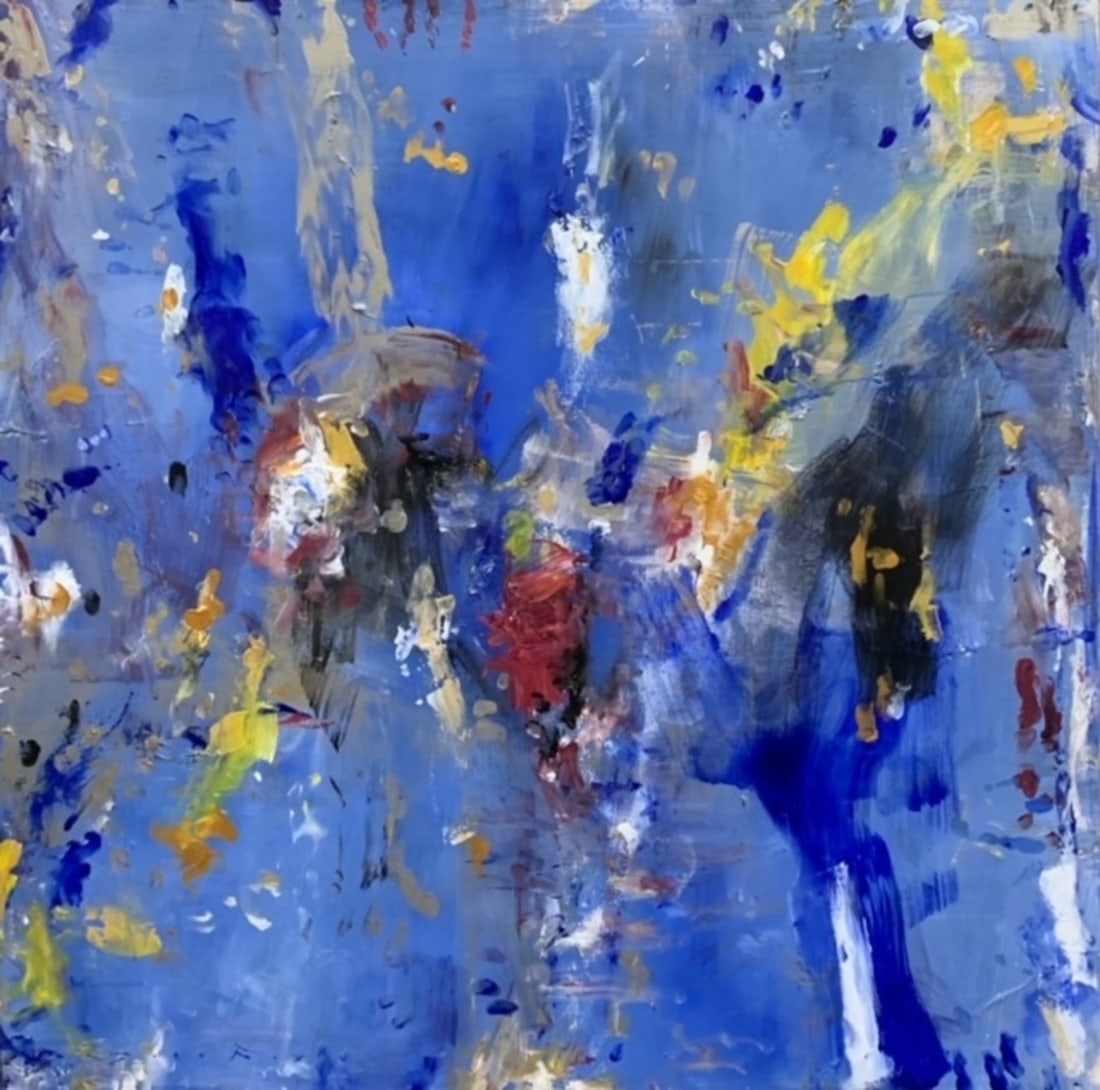 Jorn Fox Abstract Signed Original Oil and Acrylic (1 of 5)