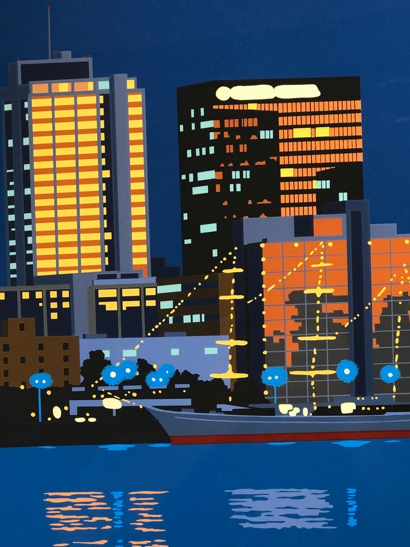 Armond Fields "City Lights" Signed Serigraph LE - 8