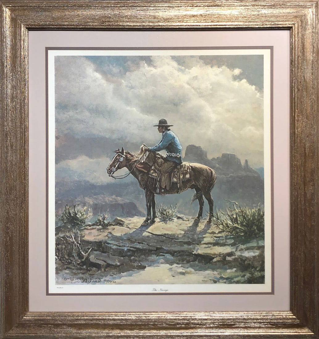 Olaf Wieghorst "The Navajo" Signed Lithograph LE w/COA (1 of 7)