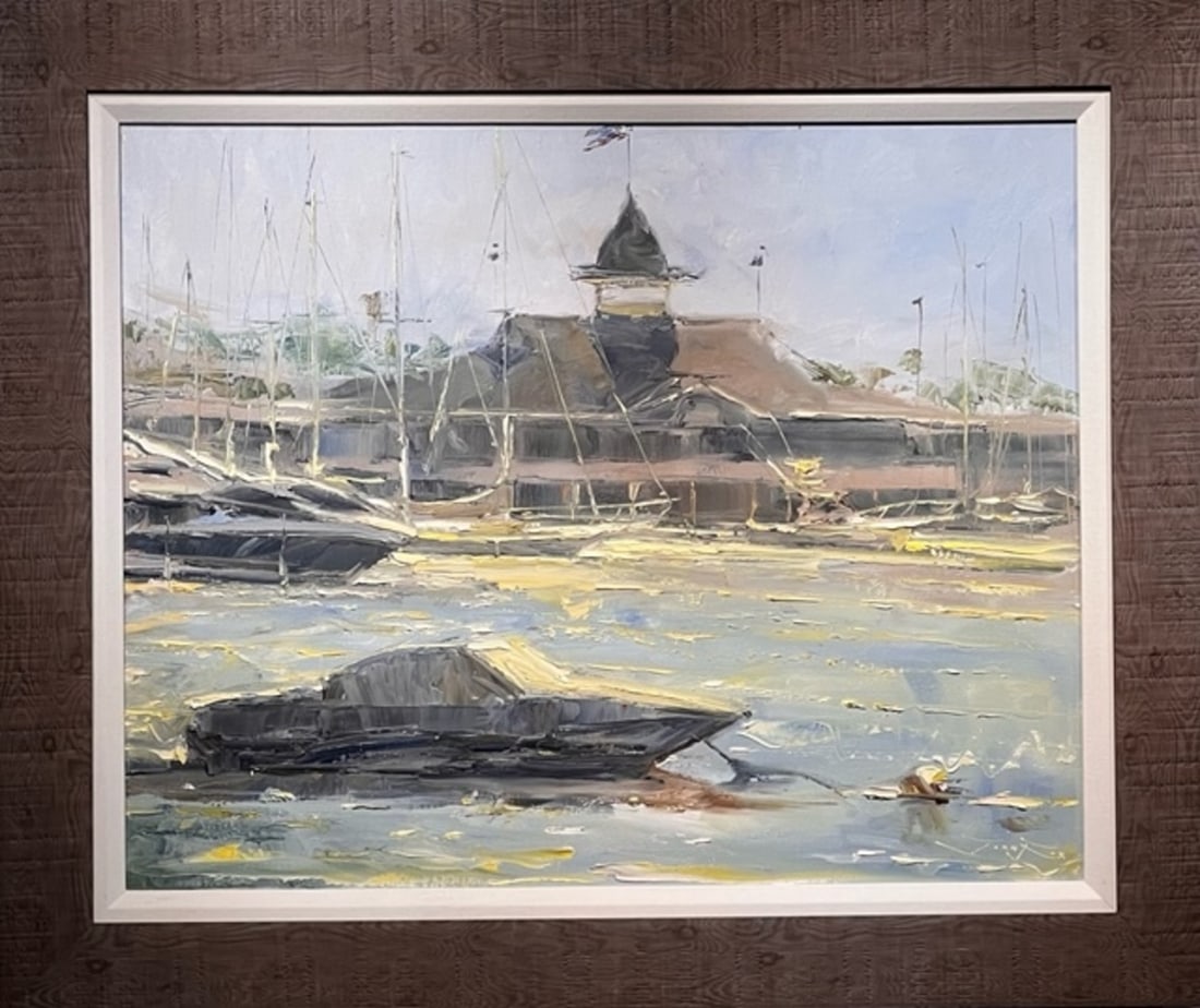 Jorn Fox Impressionist Signed Oil and Acrylic on Canvas: Artist: Jorn Fox Title: Jorn Fox Impressionist Signed Oil and Acrylic on Canvas Medium: Original Oil and Acrylic on Canvas Limited Edition: Art Dimensions: 31.0 x 37.0 x 2.0 inch ARTIST BI