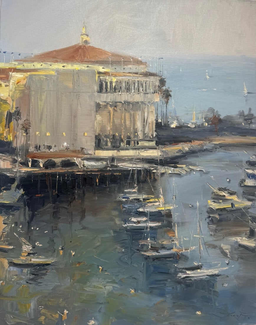 Jorn Fox "Catalina" Impressionist Signed Oil and Acrylic on Canvas: Artist: Jorn Fox Title: Jorn Fox "Catalina" Impressionist Signed Oil and Acrylic on Canvas Medium: Acrylic on Canvas Limited Edition: Art Dimensions: 24 x 30 inch ARTIST BIO: Artist St
