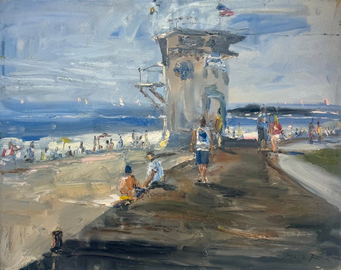 Jorn Fox "Laguna" Impressionist Signed Oil and Acrylic on Canvas: Artist: Jorn Fox Title: Jorn Fox "Laguna" Impressionist Signed Oil and Acrylic on Canvas Medium: Acrylic on Canvas Limited Edition: Art Dimensions: 24 x 30 inch ARTIST BIO: Artist Stat