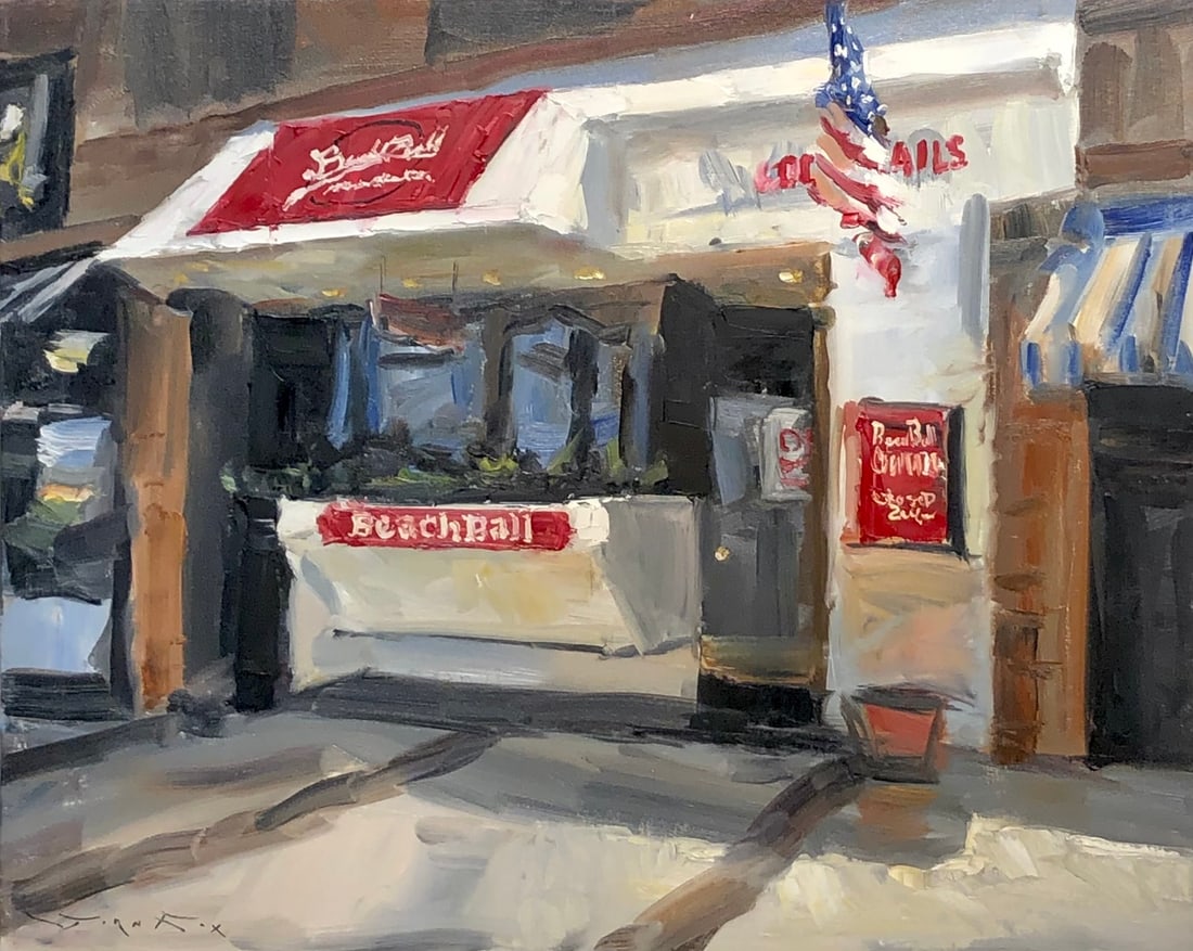 Jorn Fox "Beachball" Signed Original Oil - Impressionist: Artist: Jorn Fox Title: Jorn Fox "Beachball" Signed Original Oil - Impressionist Medium: Oil on Canvas Limited Edition: Art Dimensions: 24.0 x 30.0 x 2.0 inch ARTIST BIO: Artist Statement "The