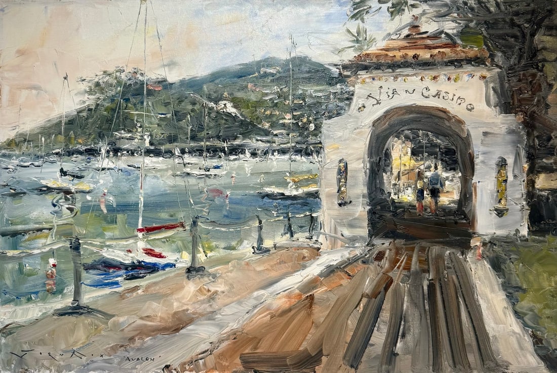 Jorn Fox "Via Casino" Impressionist Signed Oil and Acrylic on Canvas: Artist: Jorn Fox Title: Jorn Fox "Via Casino" Impressionist Signed Oil and Acrylic on Canvas Medium: Acrylic on Canvas Limited Edition: Art Dimensions: 24.0 x 36.0 inch ARTIST BIO: Artist