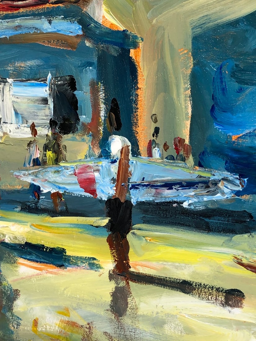 Jorn Fox "Ruby's Diner" Signed Original Acrylic - Impressionist - 4