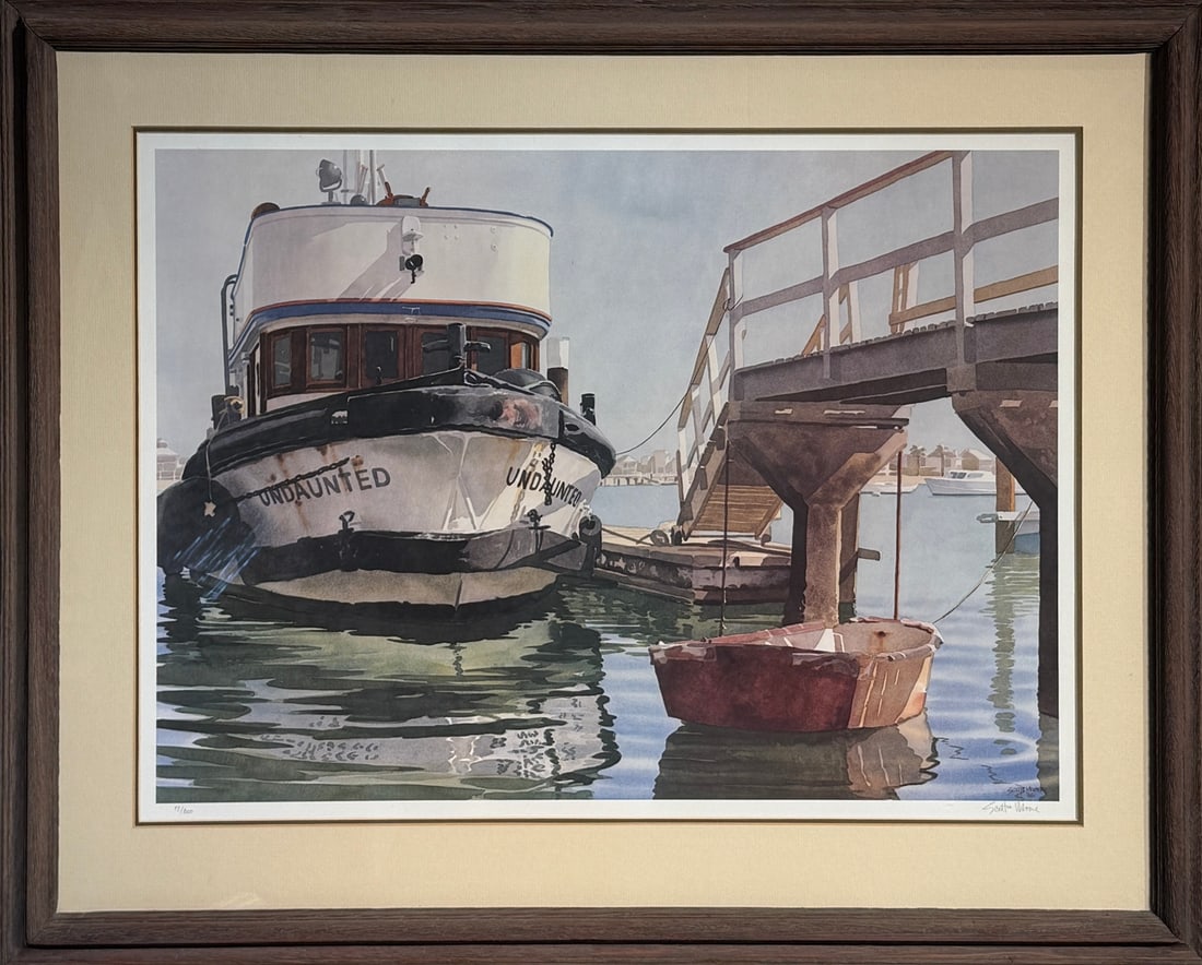 Scott Moore "The Undaunted & Friend, Balboa" Signed Lithograph LE: Artist: Scott Martin Moore Title: Scott Moore "The Undaunted & Friend, Balboa" Signed Lithograph LE Medium: Watercolor on Paper Limited Edition: 17/300 Art Dimensions: 33.0 x 40.0 x 2.0 inch ARTIST