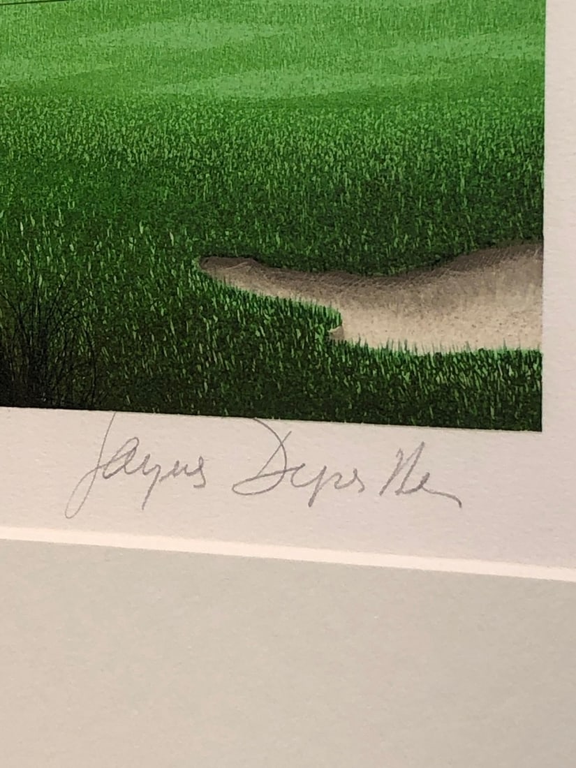 Jacques Deperthes (Unknown Title - Golf Course) - Signed Serigraph LE - 5