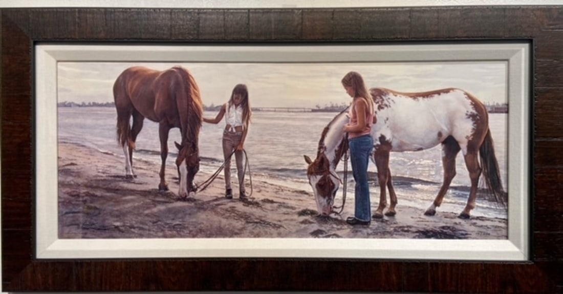 Steve Hanks "Connections" Signed Lithograph LE: Artist: Steve Hanks Title: Steve Hanks "Connections" Signed Lithograph LE Medium: Lithograph on Paper Limited Edition: 114/1250 Art Dimensions: 17.0 x 33.0 x 2.0 inch ARTIST BIO: Steve