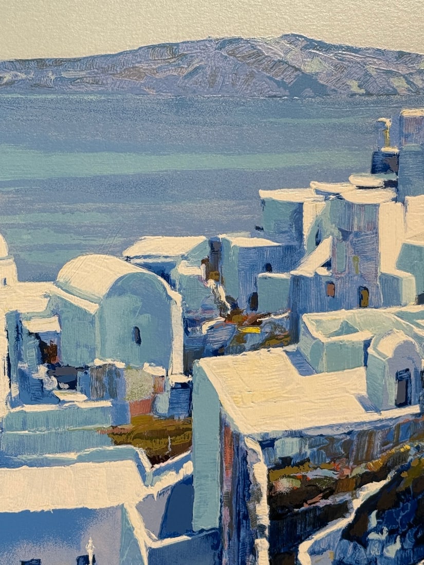 Howard Behrens "Santorini" Signed Serigraph LE - 5