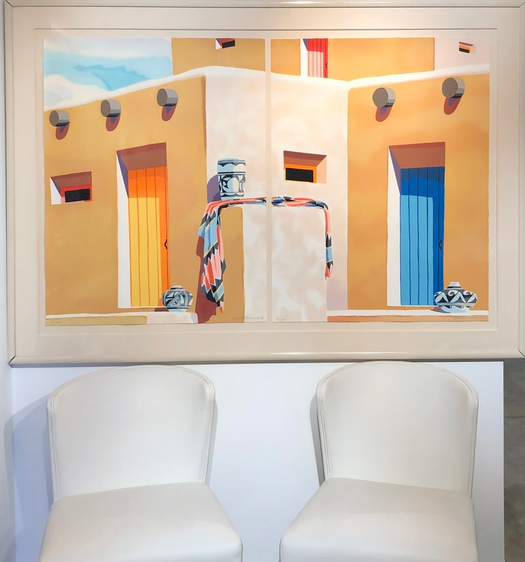 Robert Parkison (Diptych - Adobe House) Signed Serigraph LE - 2