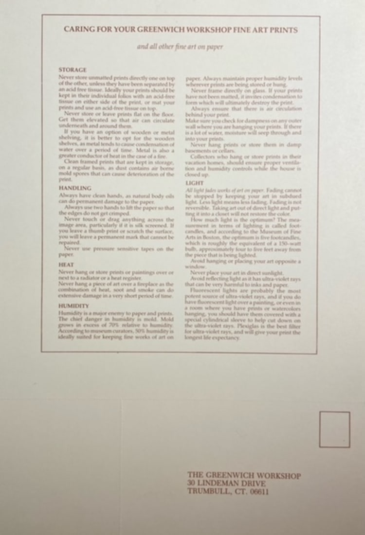 Simon Combes "Tall Shadows" Signed Litho LE - 6