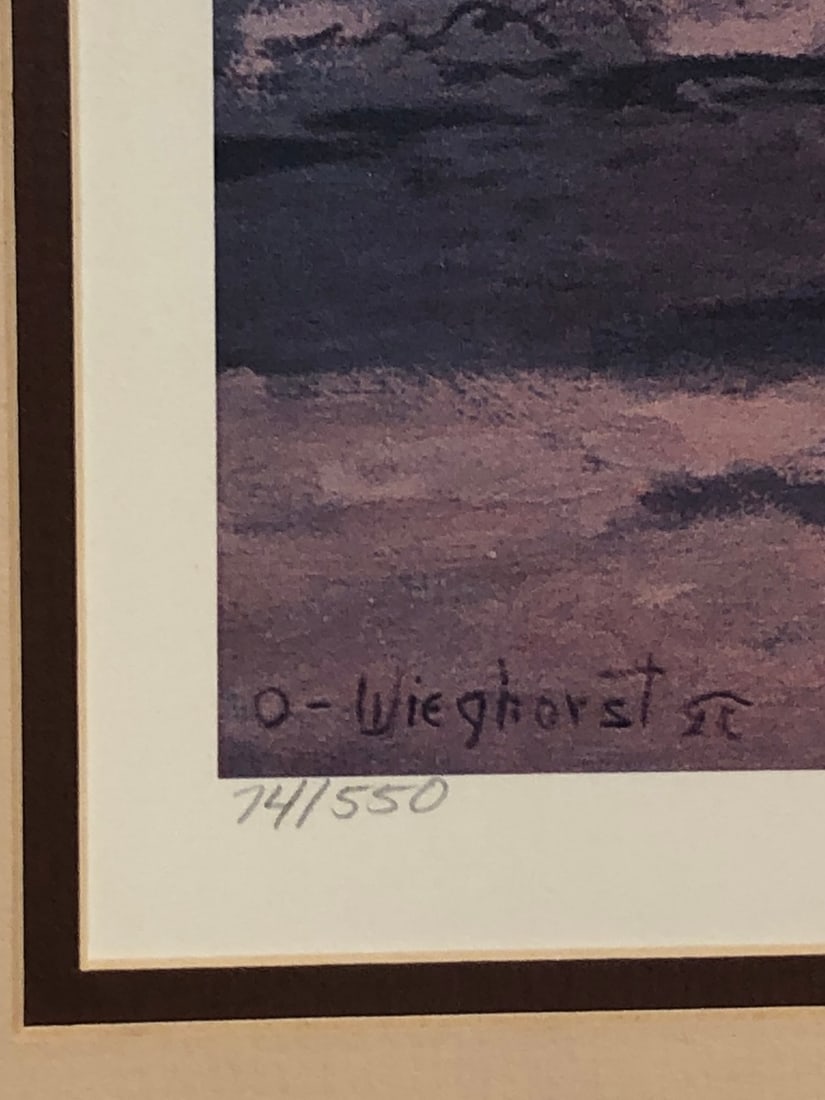 Olaf Wieghorst "Range Chuck" Signed Lithograph LE - 6