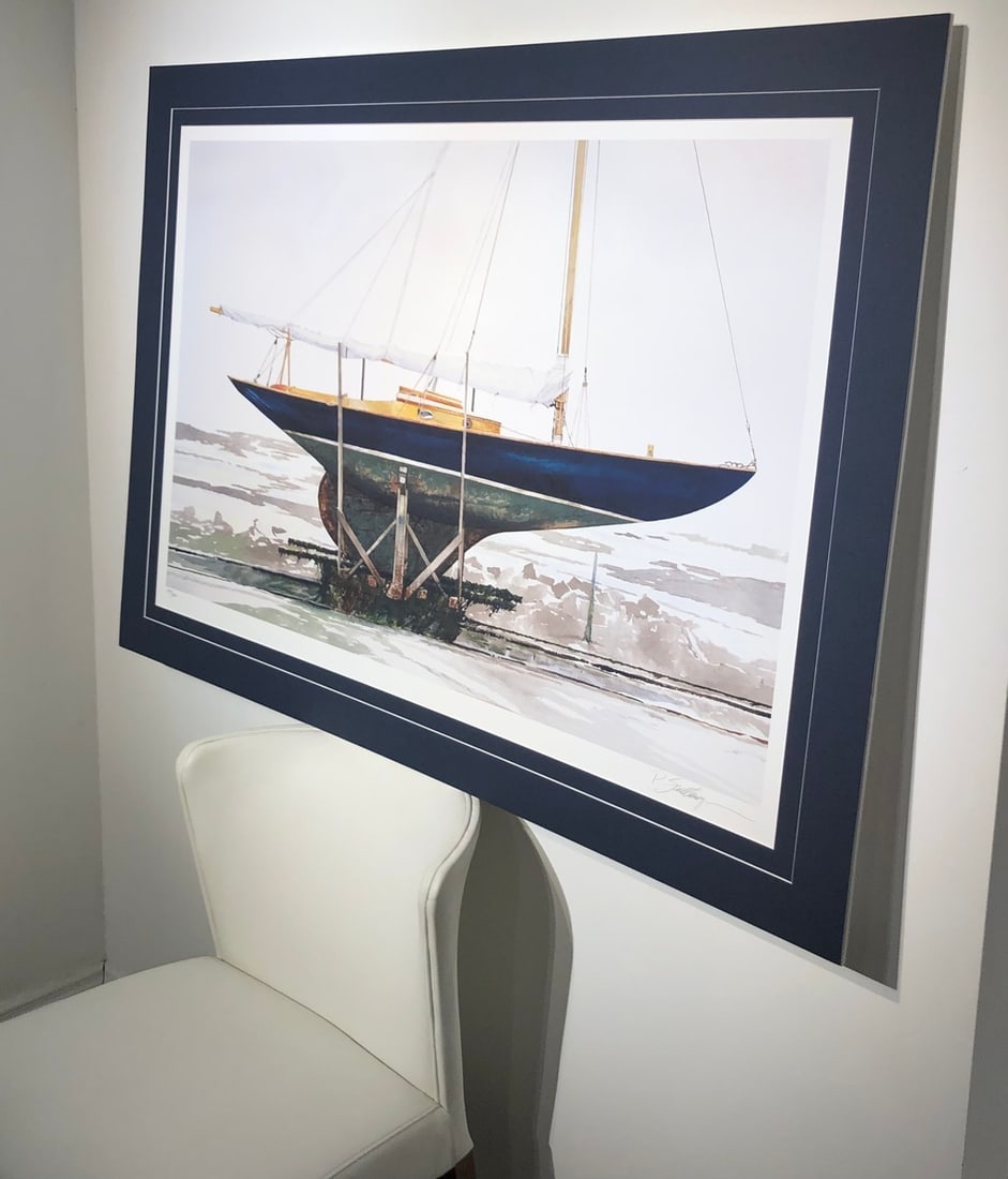 Peter Sculthorpe "Winter Harbor" Signed Original Lithograph LE - 3