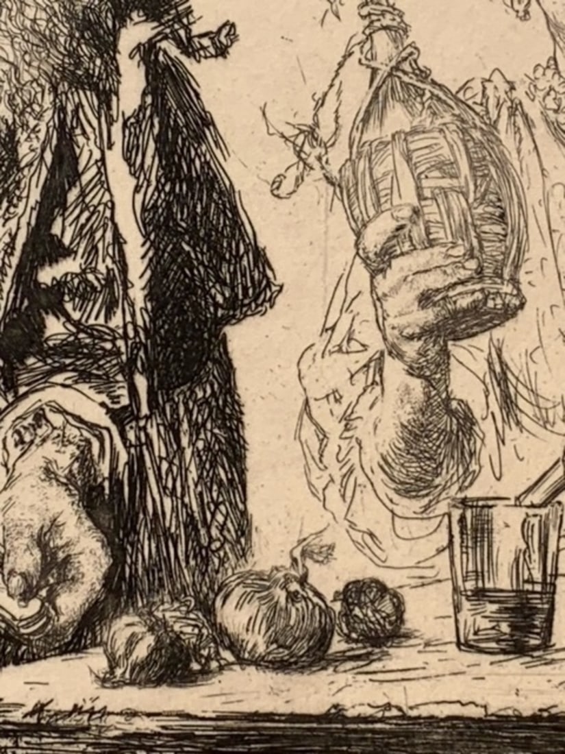 Adolph Menzel Plate Signed Etching - 5