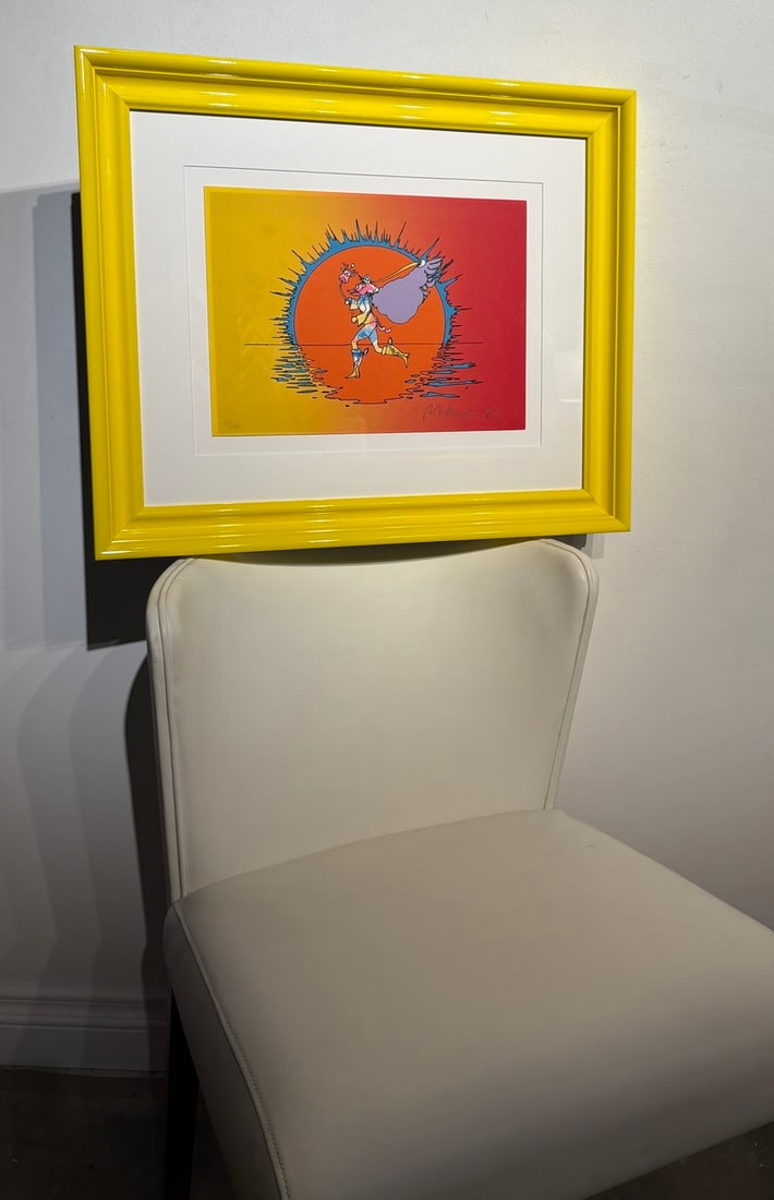 Peter Max "If Series: Runner" Signed Serigraph LE - 2