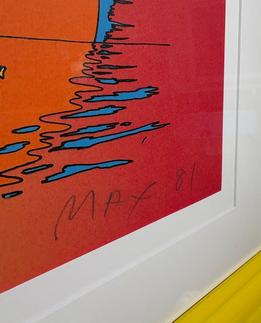 Peter Max "If Series: Runner" Signed Serigraph LE - 5