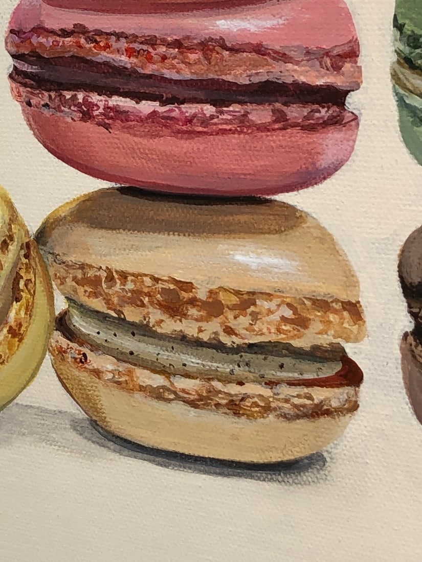 Michelle Michael "Macarons" Signed Original Acrylic - 4