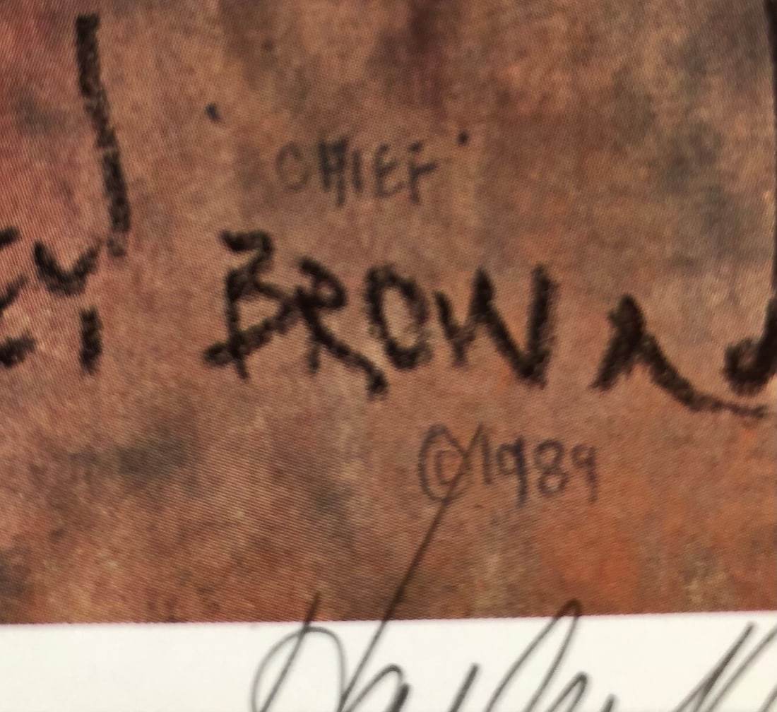 Harley Brown "Chief" Signed Lithograph LE - 4