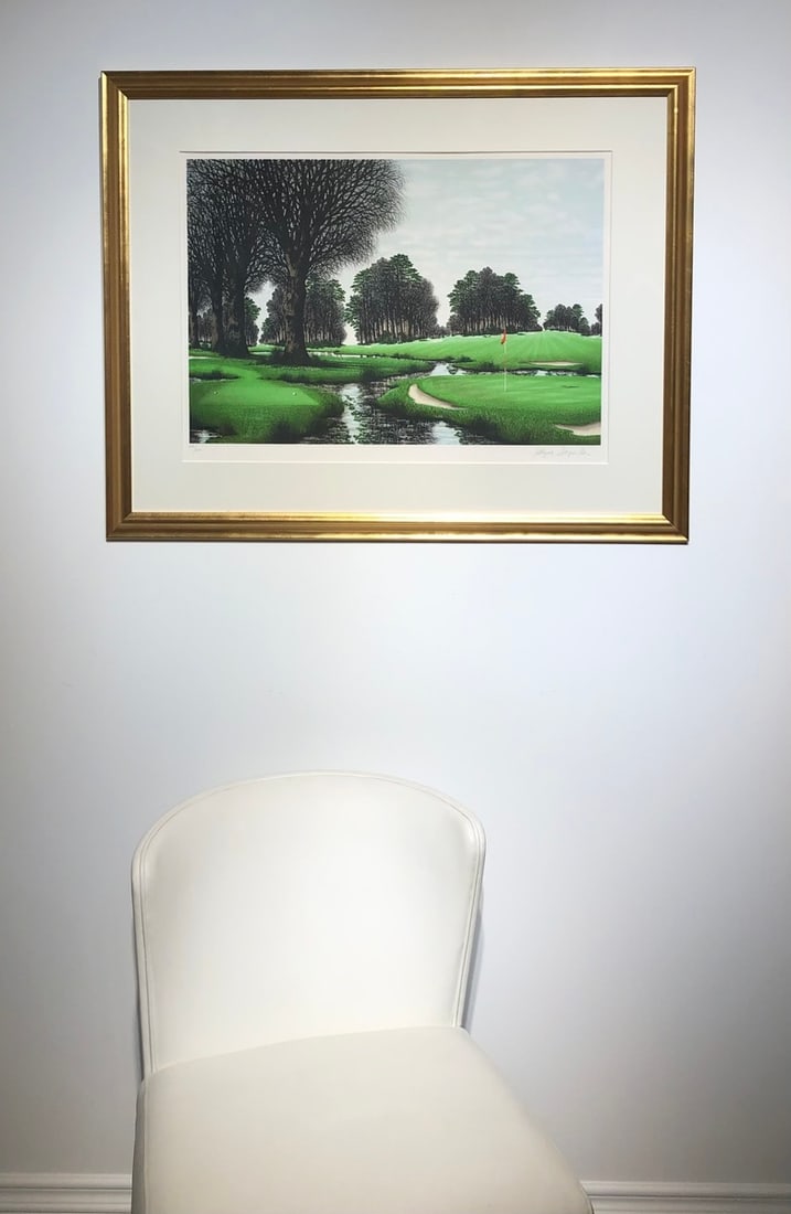 Jacques Deperthes (Unknown Title - Golf Course) - Signed Serigraph LE - 2