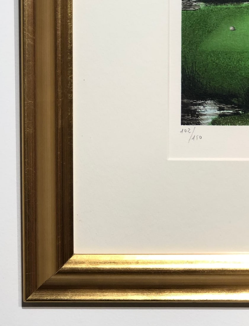 Jacques Deperthes (Unknown Title - Golf Course) - Signed Serigraph LE - 7