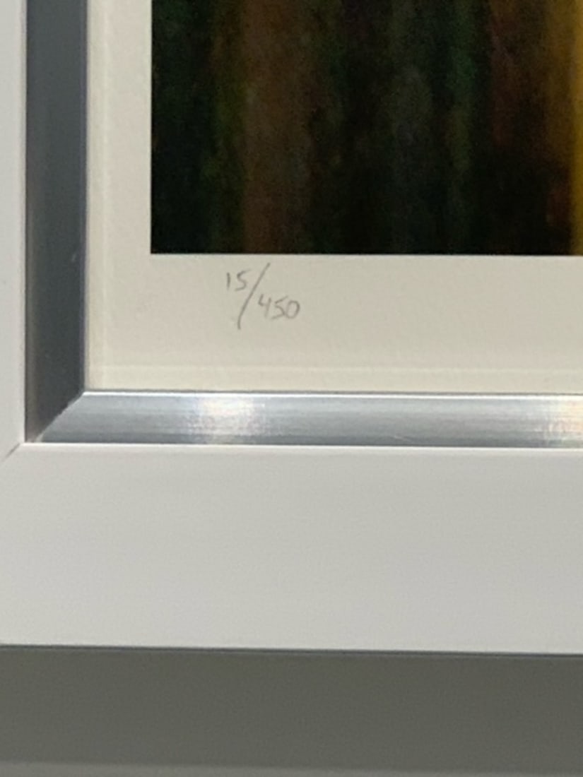 M J Len Abstract Signed Lithograph LE - 8