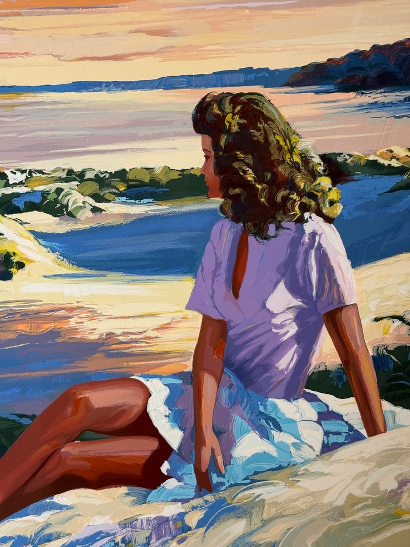 Howard Behrens "Summer Sunset" Signed Serigraph LE - 4