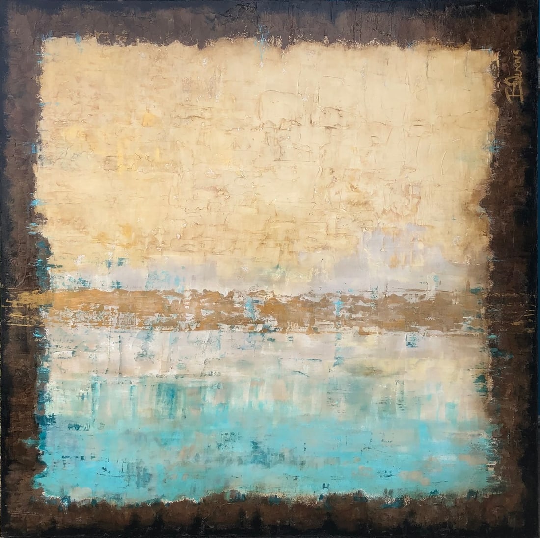 Barbara Owens "Aqua Lung" Signed Original Acrylic (1 of 5)