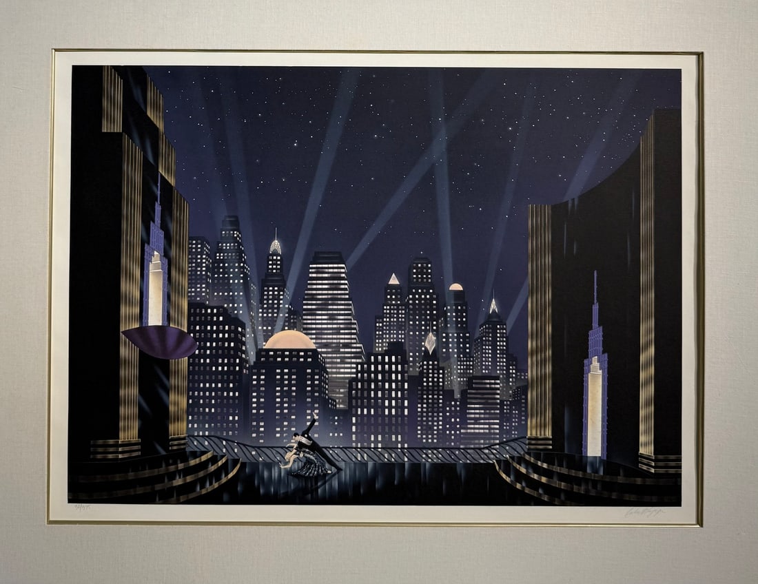 Robert Hoppe "Exhibition City For Conquest" Signed Serigraph LE: Artist: Robert Hoppe Title: Robert Hoppe "Exhibition City For Conquest" Signed Serigraph LE Medium: Serigraph on Paper Limited Edition: 30/378 Art Dimensions: 29.5 x 23.0 x 1.0 inch ARTIST