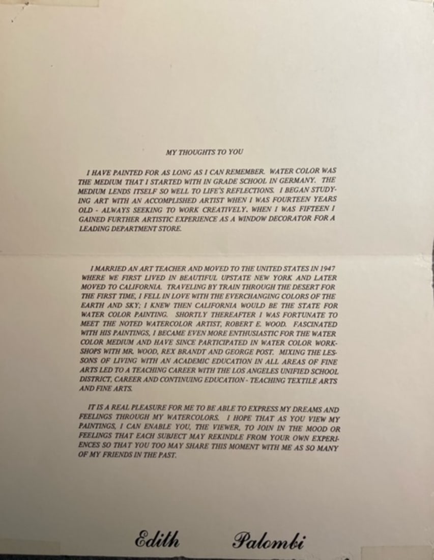 Edith Palombi (Study with Rex Brandt) - 6