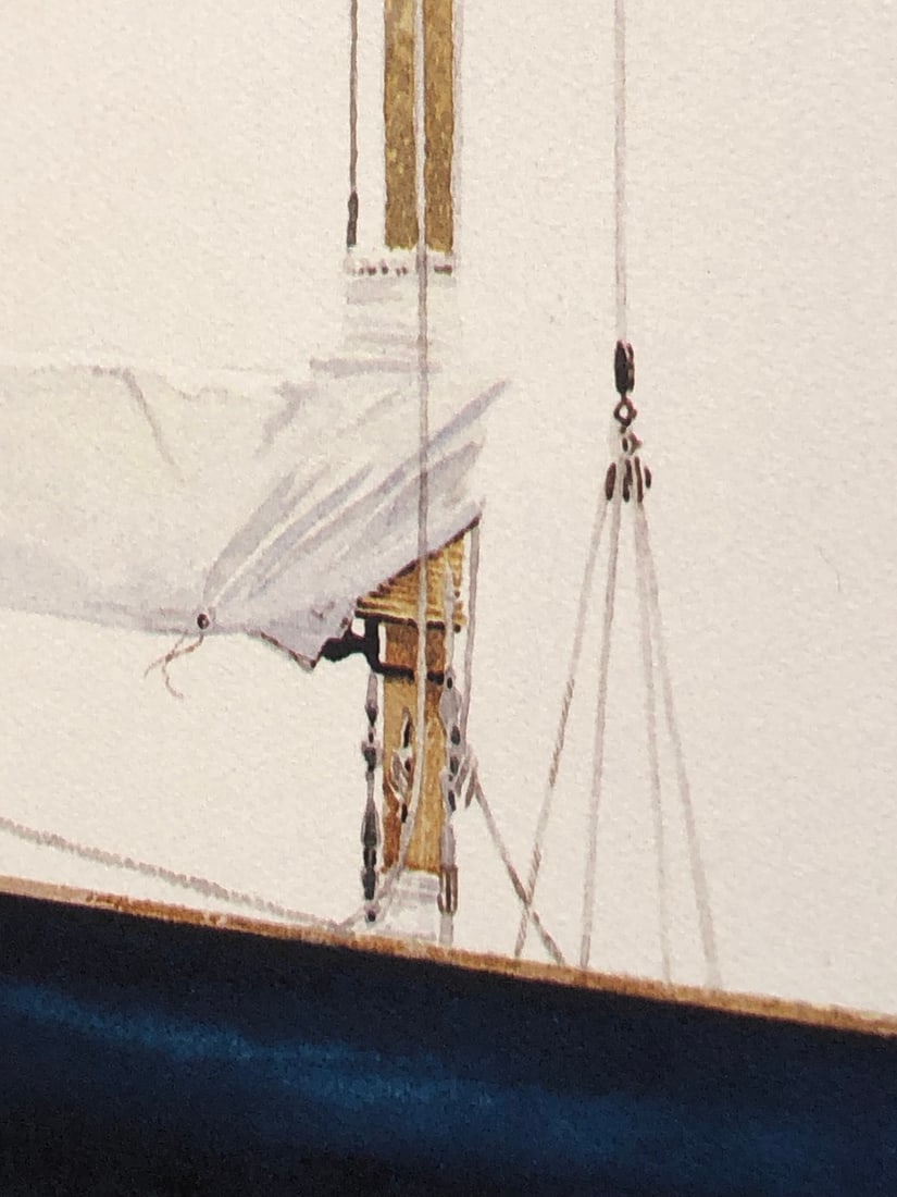 Peter Sculthorpe "Winter Harbor" Signed Original Lithograph LE - 5