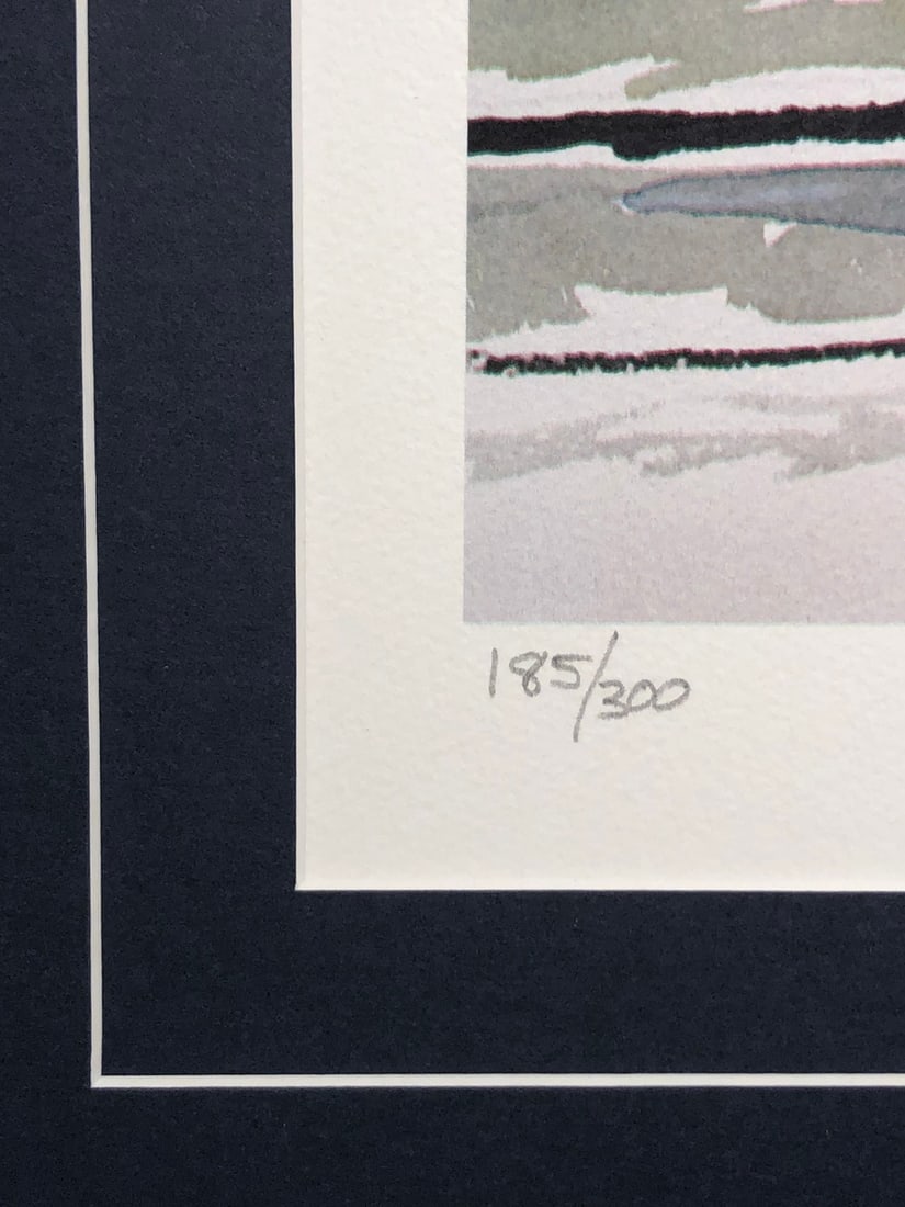 Peter Sculthorpe "Winter Harbor" Signed Original Lithograph LE - 7