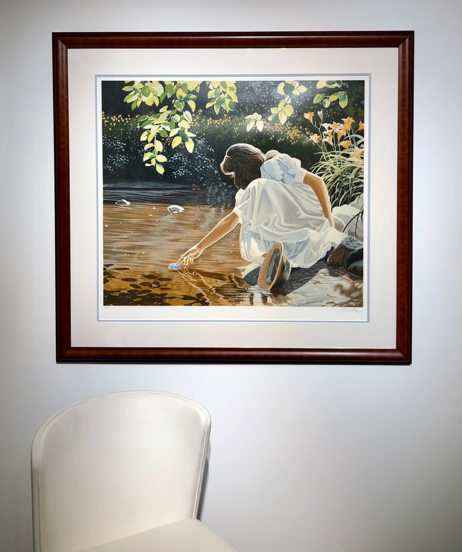 Susan Rios "Blossoming" Signed Serigraph LE - 2