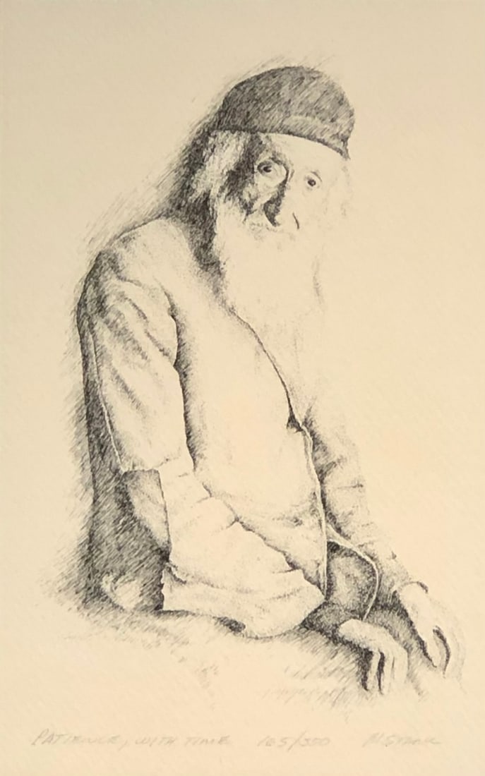 M. Stark "Patience, With Time" Signed Lithograph - 4