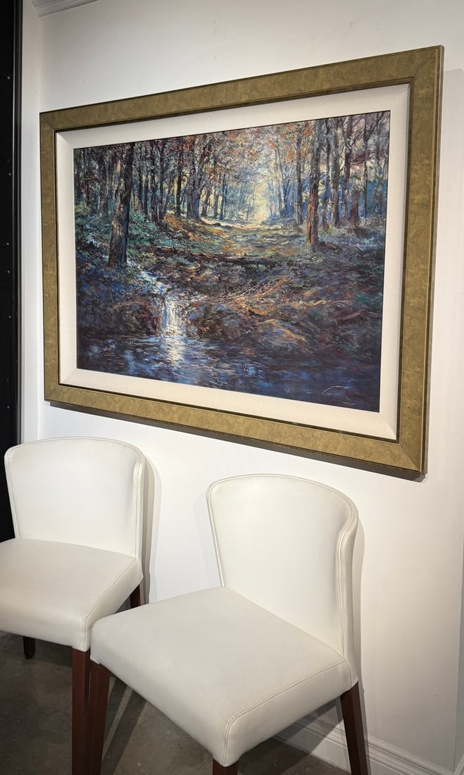 Michael Schofield (Impressionist - Landscape) Signed Embellished Canvas Transfer - 3