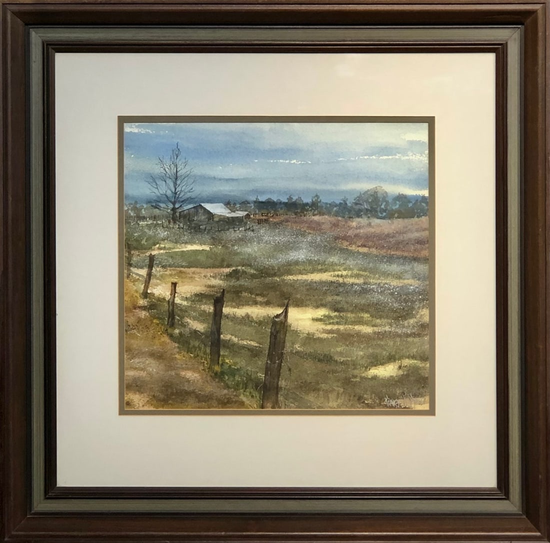 Gary R. Steele (Realist - Landscape) Signed Original Watercolor: Artist: Gary R. Steele Title: Gary R. Steele (Realist - Landscape) Signed Original Watercolor Medium: Watercolor on Paper Art Dimensions: 27 x 27 x 2 inch Source: www.qart.com Condition Report: Good