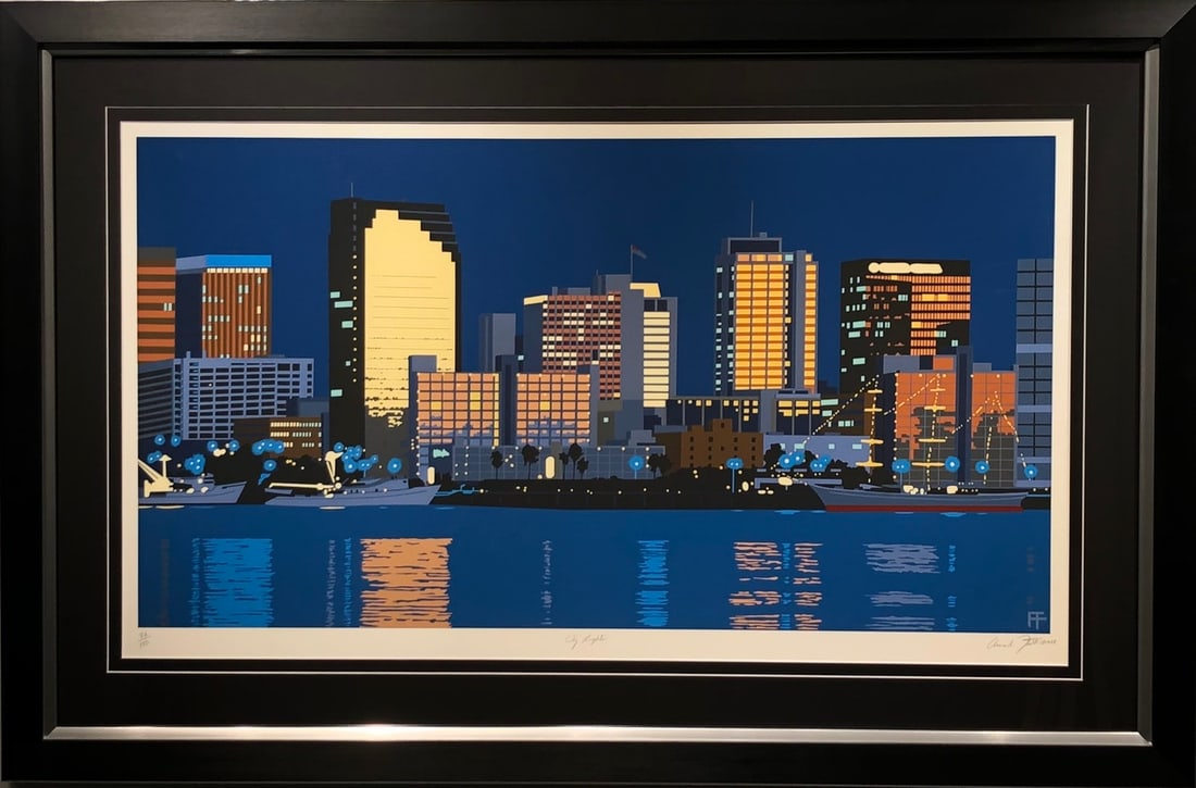 Armond Fields "City Lights" Signed Serigraph LE: Artist: Armond Fields Title: Armond Fields "City Lights" Signed Serigraph LE Medium: Hand Pulled Original Serigraph on Paper Limited Edition: 84/150 Art Dimensions: 27 x 41 x 2 inch ARTIST BIO: