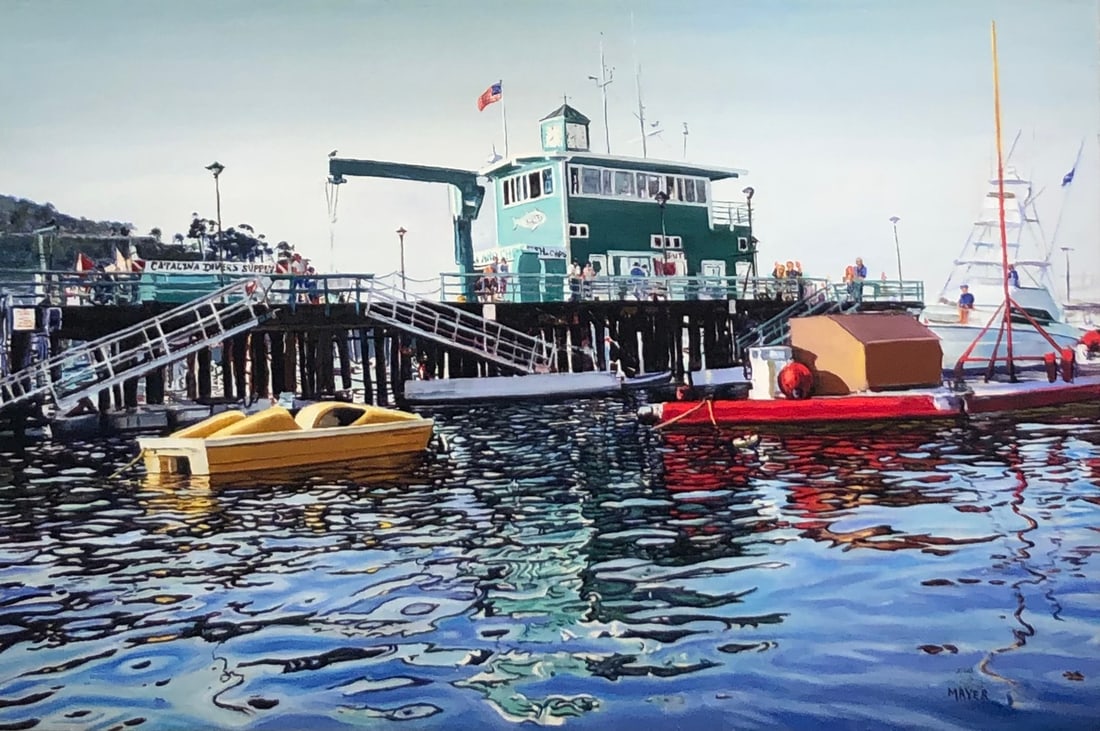 Ruth Mayer "Weigh In" Signed Giclee LE: Artist: Ruth Mayer Title: Ruth Mayer "Weigh In" Signed Giclee LE Medium: Giclee on Canvas Limited Edition: 3/100 Art Dimensions: 24 x 36 x 2 inch ARTIST BIO: Ruth Mayer describes herself as "an