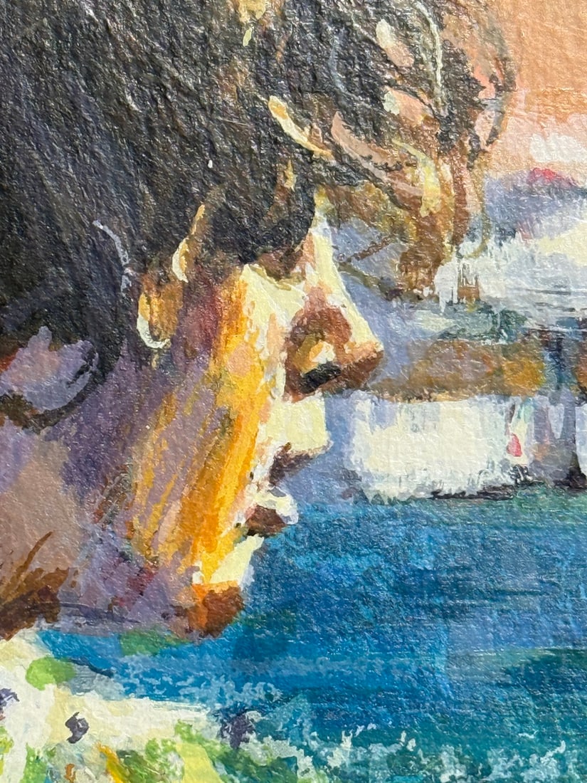 Aldo Luongo "Mediterranean Sunset" Signed Serigraph PP - 6