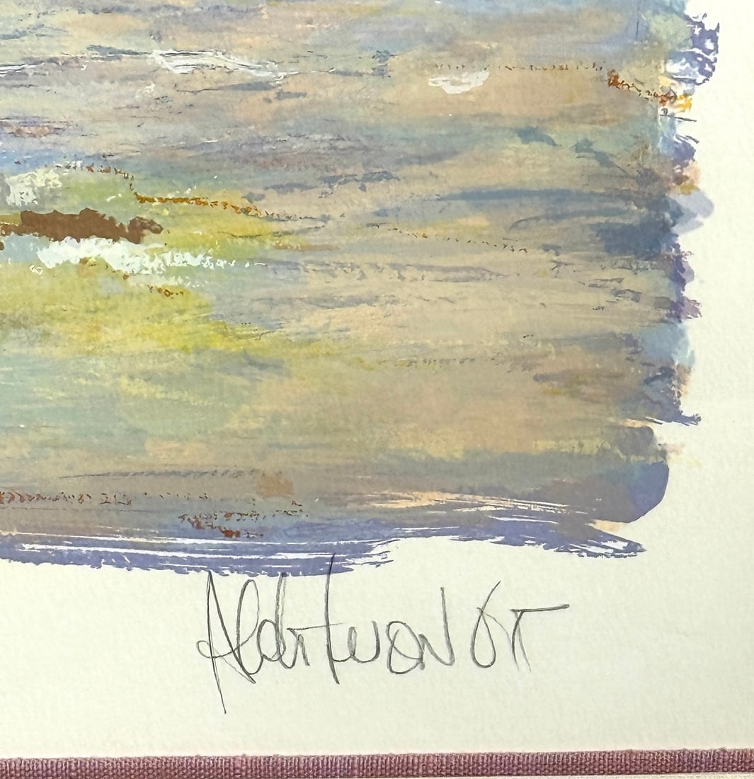 Aldo Luongo "Mediterranean Sunset" Signed Serigraph PP - 7