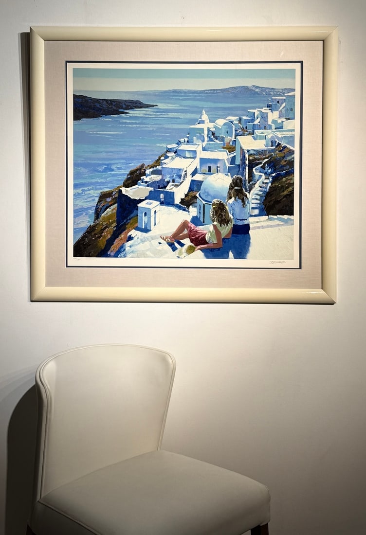 Howard Behrens "Santorini" Signed Serigraph LE - 2